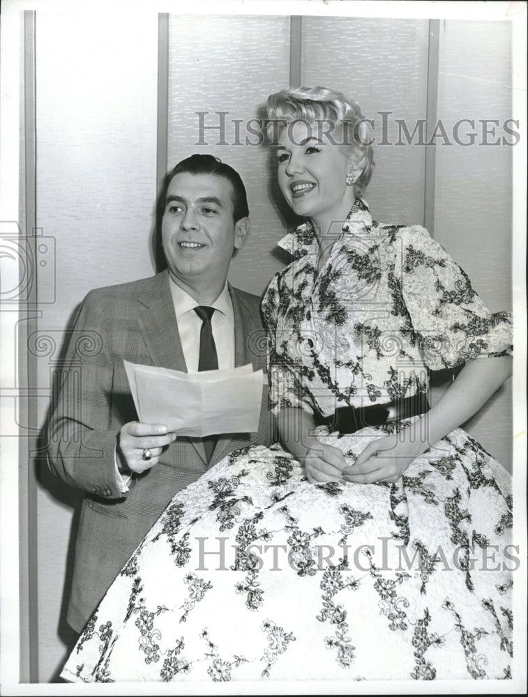1957 Performers Dennis James & Nancy Wright - Historic Images