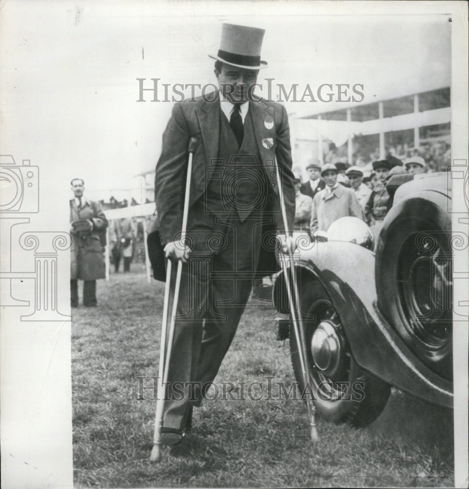 1950, Prince Ali Khan Epsom Race England - RRV10813 - Historic Images