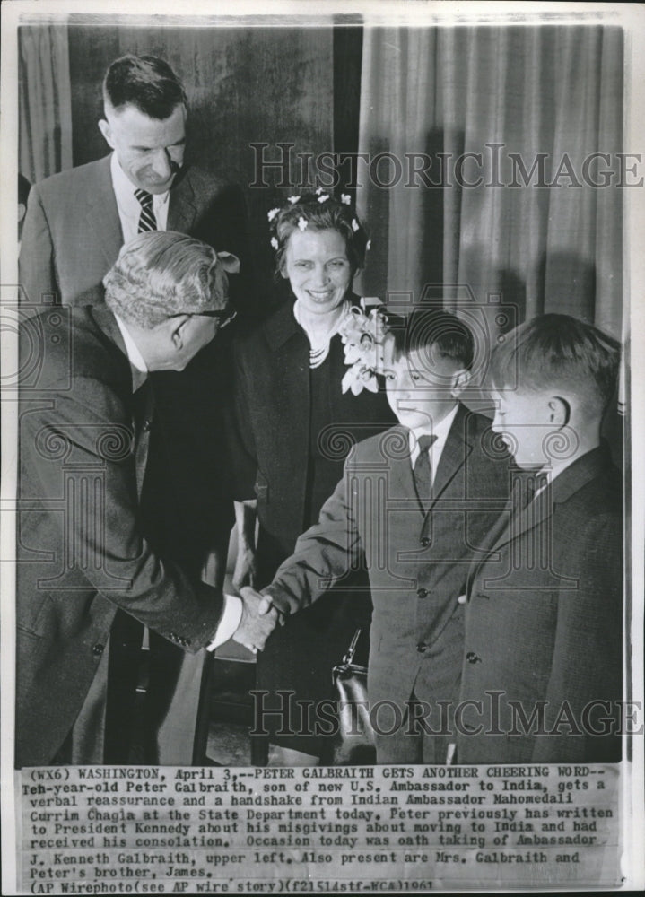 1961 Press Photo US Ambassador India Galbraith Family - RRV10889 - Historic Images