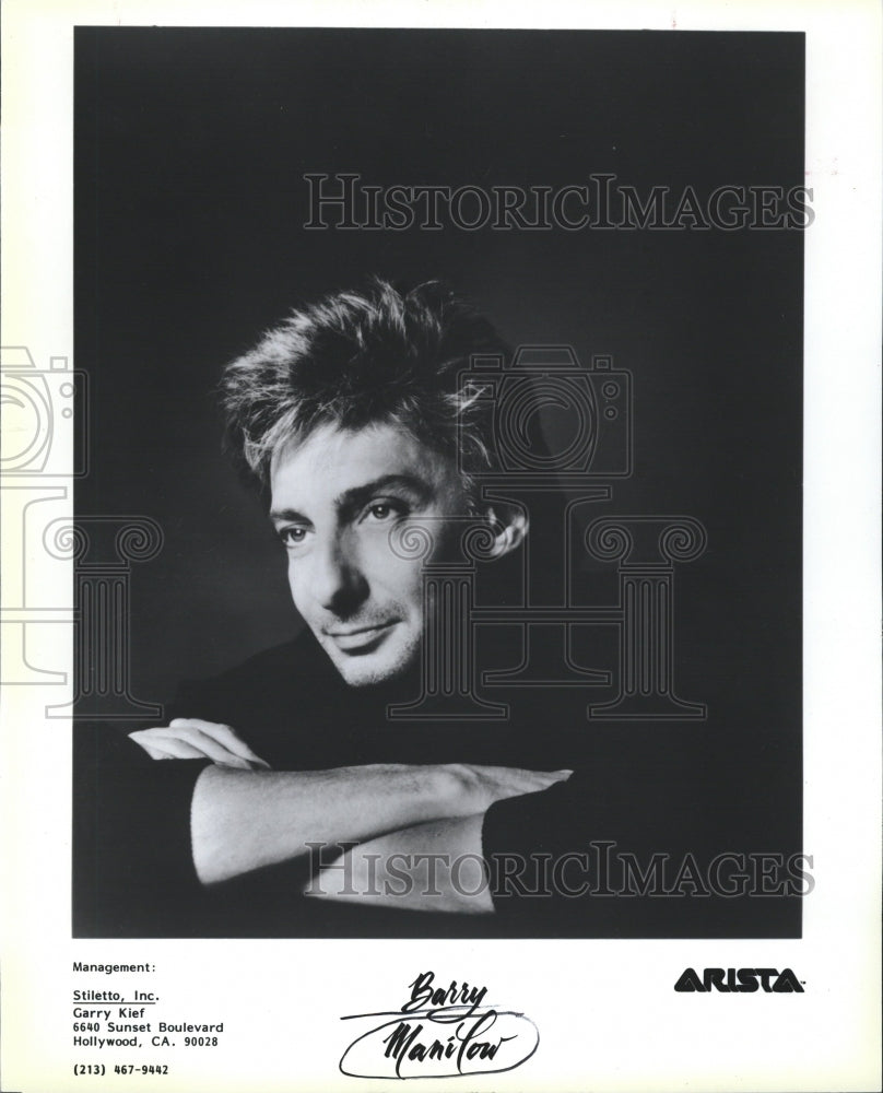 1989, Singer Barry Manilow Promotional Shot - RRV11365 - Historic Images