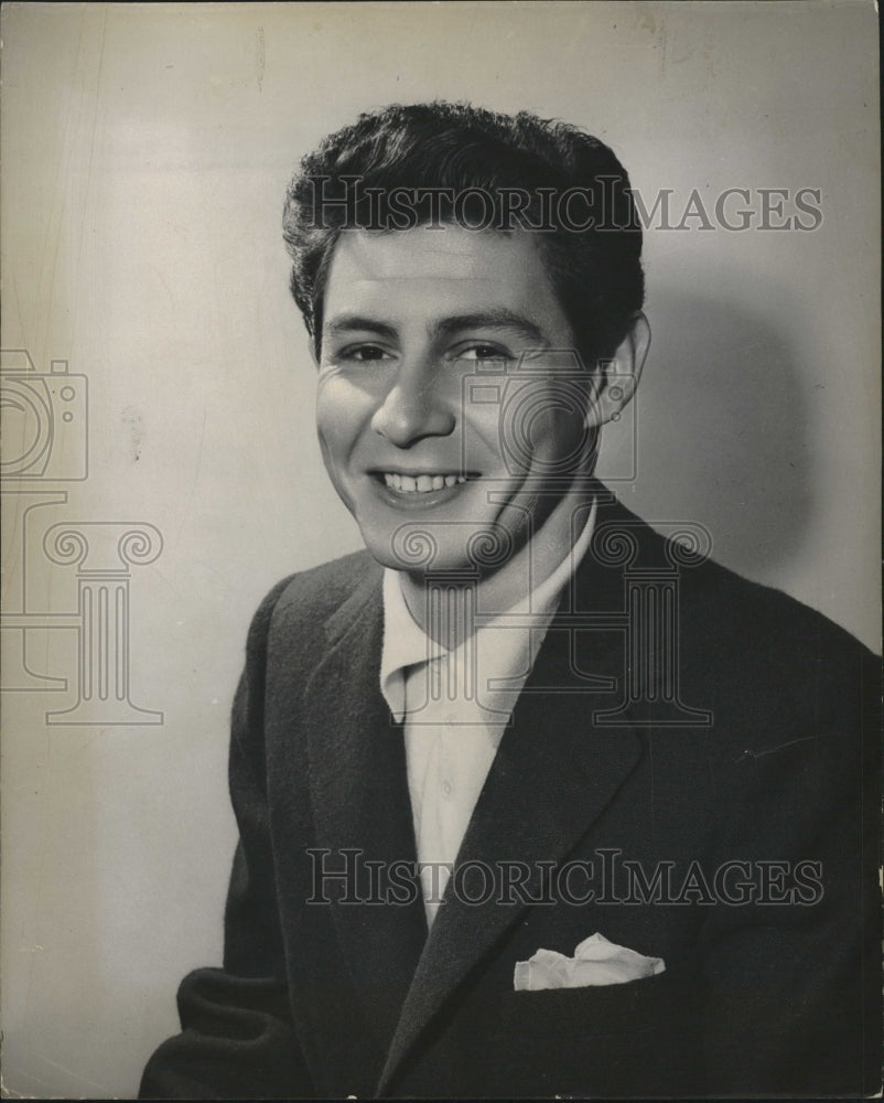 1955 Press Photo Entertainer and Singer Eddie Fisher - RRV11439 - Historic Images