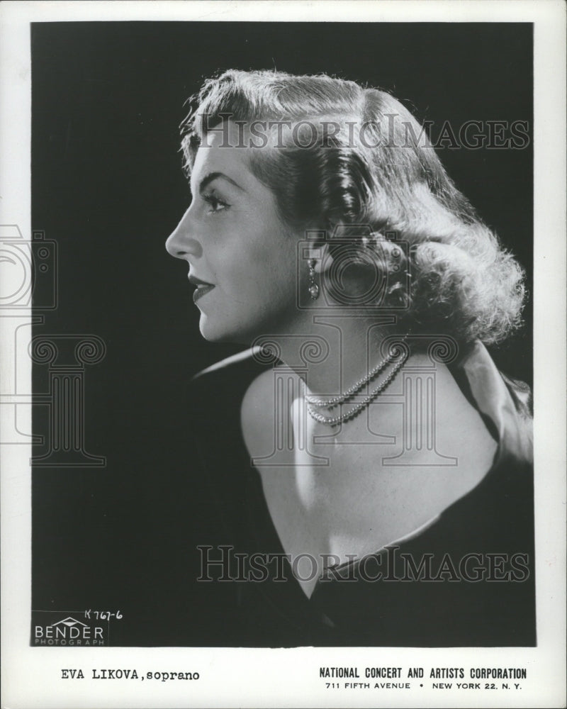 1954 Press Photo Eva Likova American Operatic Soprano - RRV11529 - Historic Images