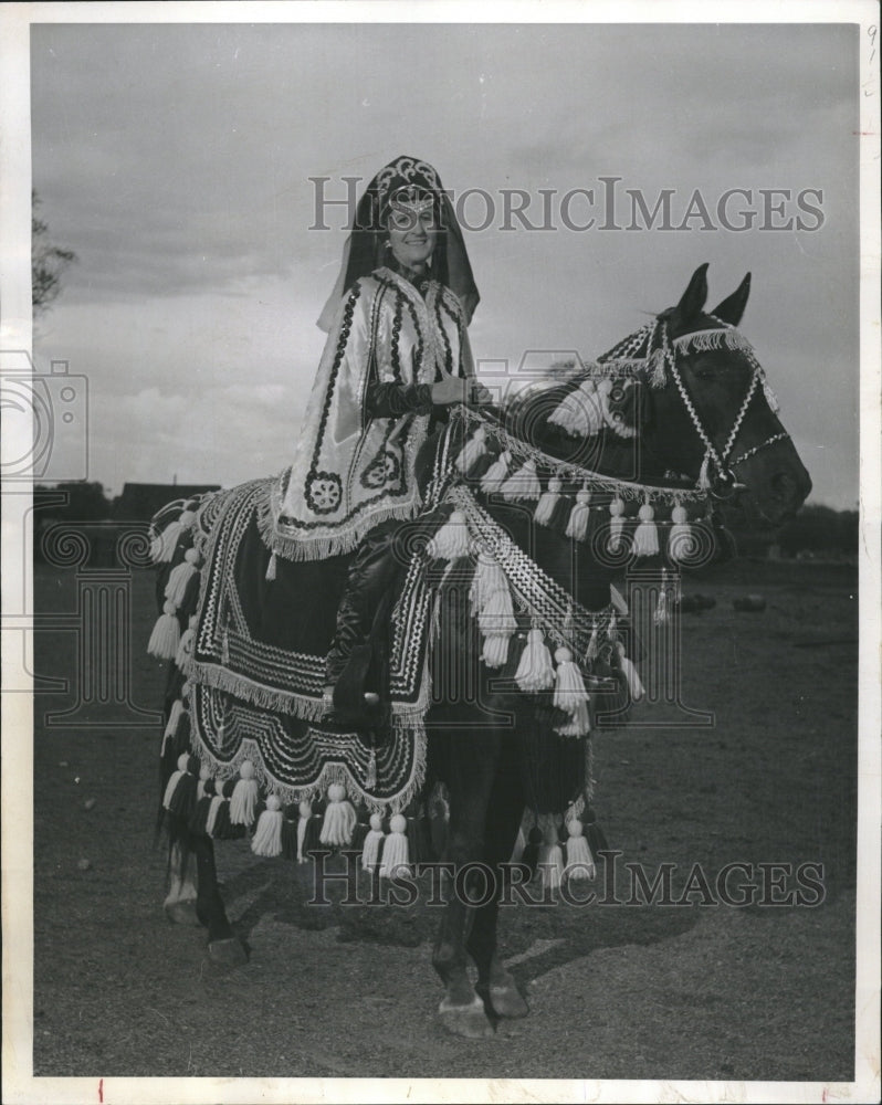 1966 Press Photo Irene Knill Horse Radana Horse Show - RRV11575 - Historic Images