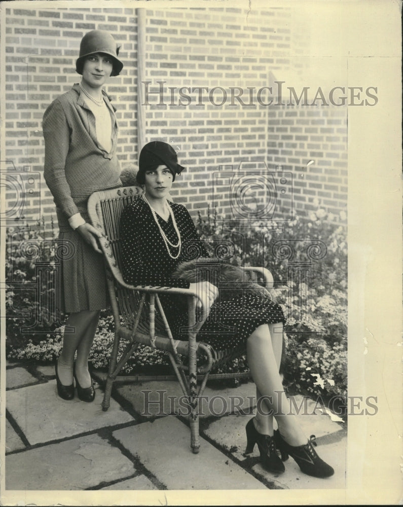 1928 Press Photo Society: Elizabeth Titus, Jean Spens - RRV11593 - Historic Images