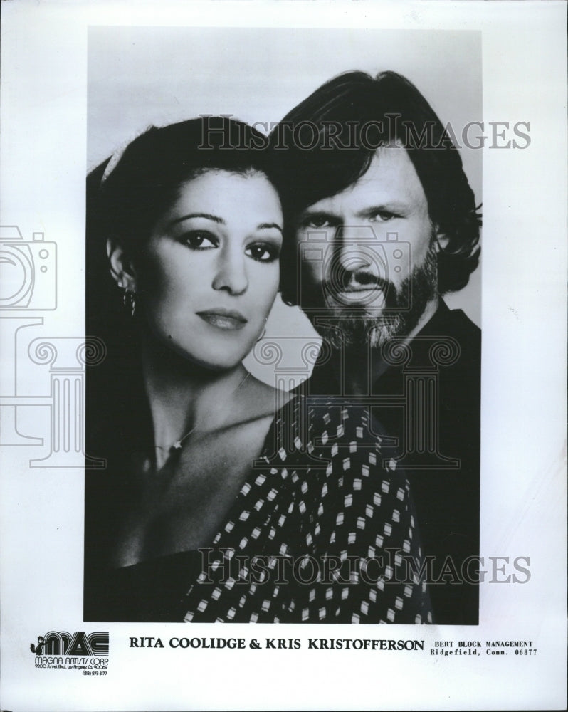 1978 Press Photo Rita Coolidge Kris Kristofferson - Historic Images