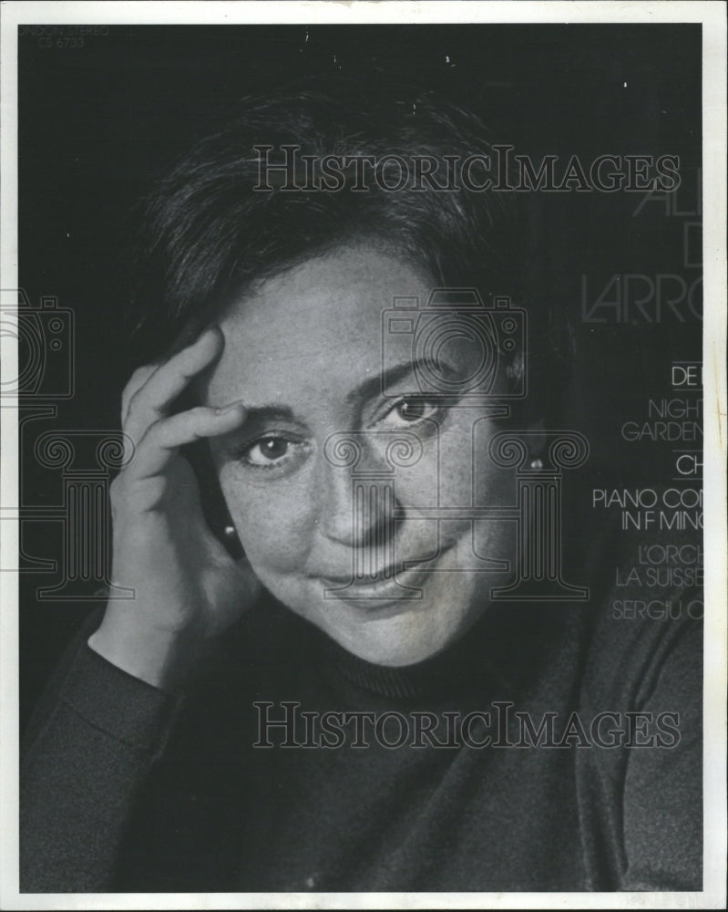 1972 Press Photo Pianist Alicia De Larrocha - RRV12013 - Historic Images