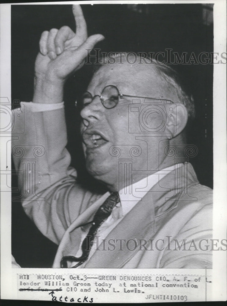 Press Photo American Federation of Labor William Green - Historic Images