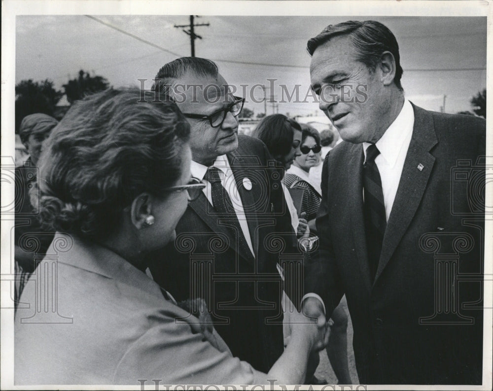 1970 Press Photo Mr Mrs William Armstrong Sr Gov John - Historic Images