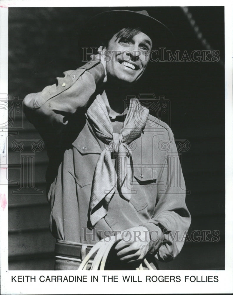 1991 Photo Actor Keith Carradine In The Will Rodgers - Historic Images