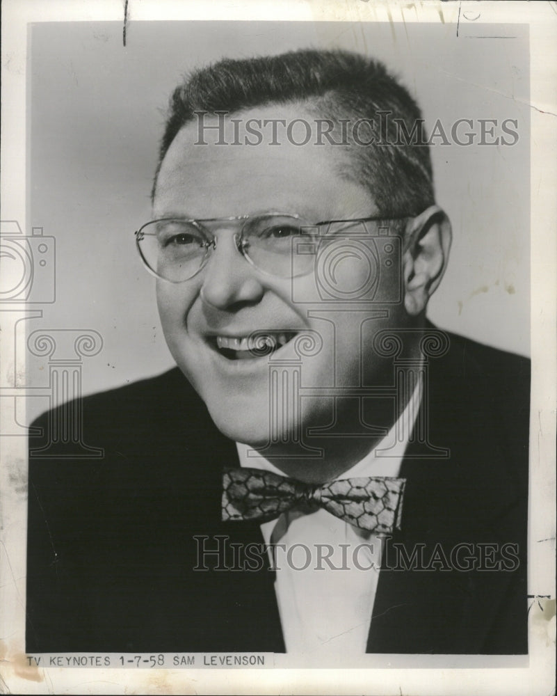 1958 Sam Levenson American humorist writer - RRV13715 - Historic Images