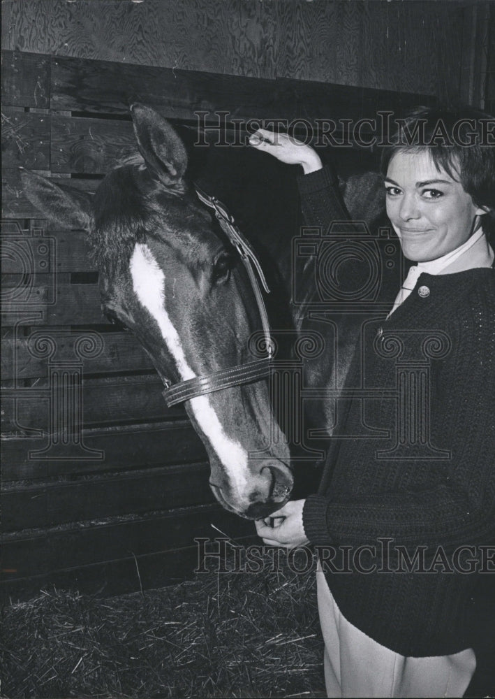 1965 Mrs. Dennery with her mount-Historic Images