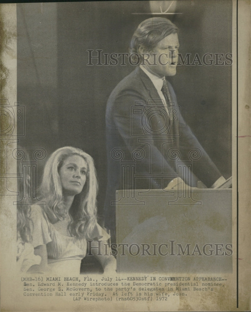 1972 Sen Edwd Kennedy at Dem Conv - Historic Images