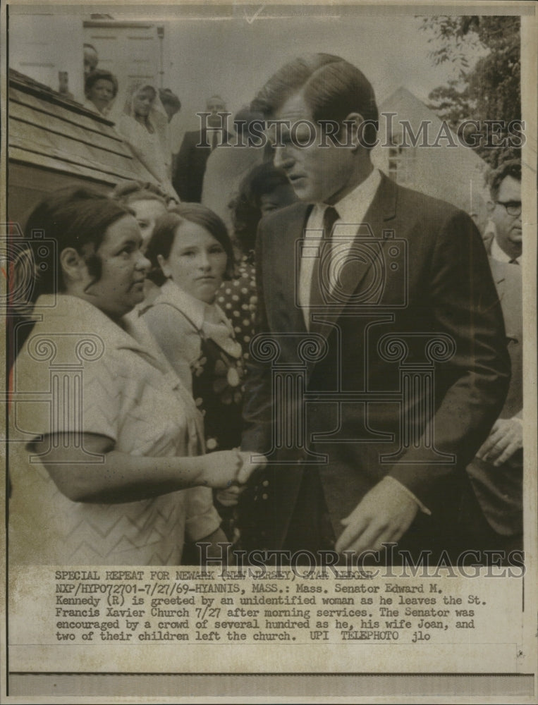 1969 Press Photo Senator Edward M.Kennedy Massachusetts - Historic Images