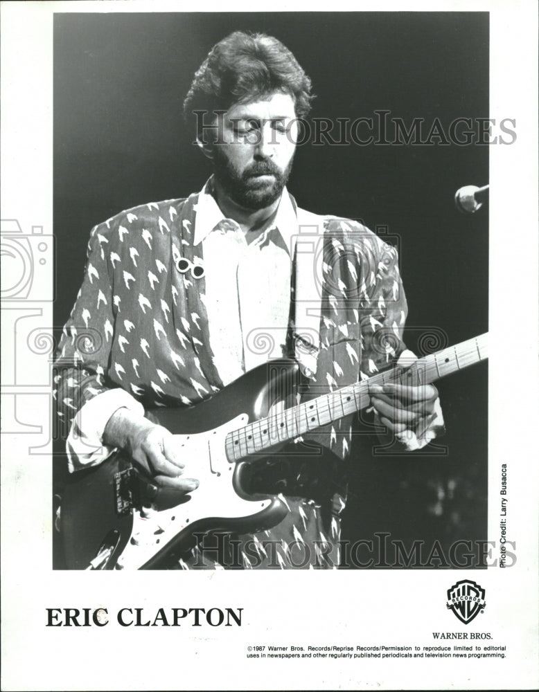 1990 Eric Clapton Guitar Alpine Valley East - Historic Images