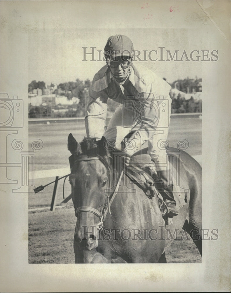 1974 Gary DeJong Jockey Aboard Blue Spruce - Historic Images