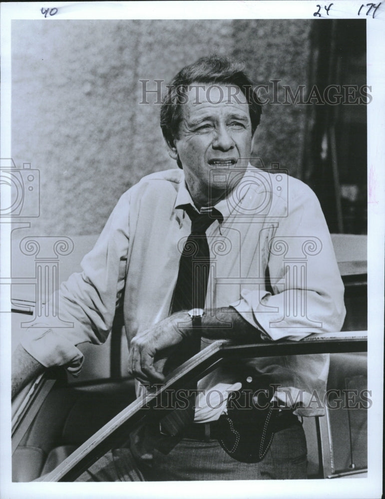 1986 Press Photo Richard Crenna Detective CBS TV Murder - RRV14803 - Historic Images