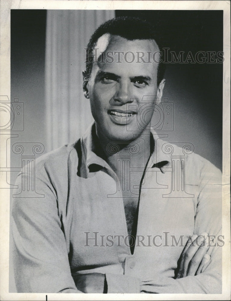 1973 Press Photo Harry Belafonte Bell Telephone Singer - RRV14911 - Historic Images