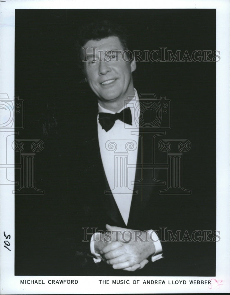 1991 Press Photo Michael Crawford English Singer Actor - RRV14971 - Historic Images