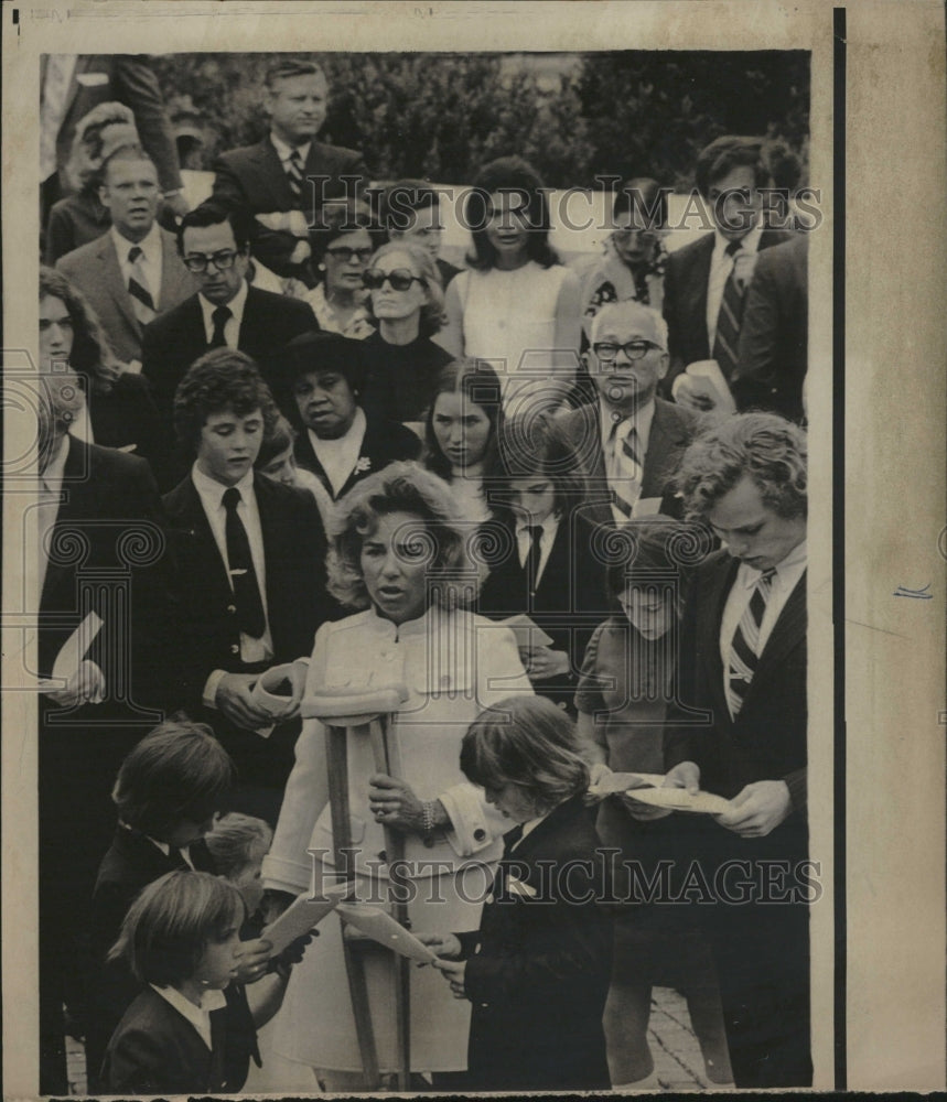 1972 Ethel Kennedy Senator Robert Mass - Historic Images