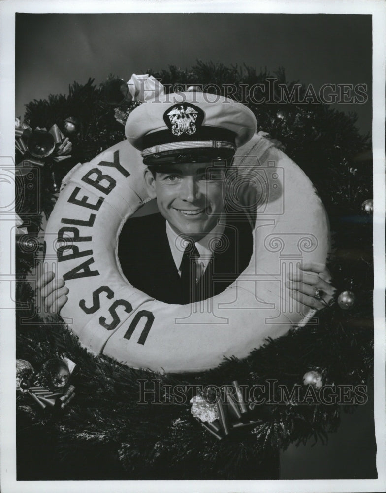 1963 Press Photo Dean Jones actor Ensign OTolle NBC TV - RRV15655 - Historic Images