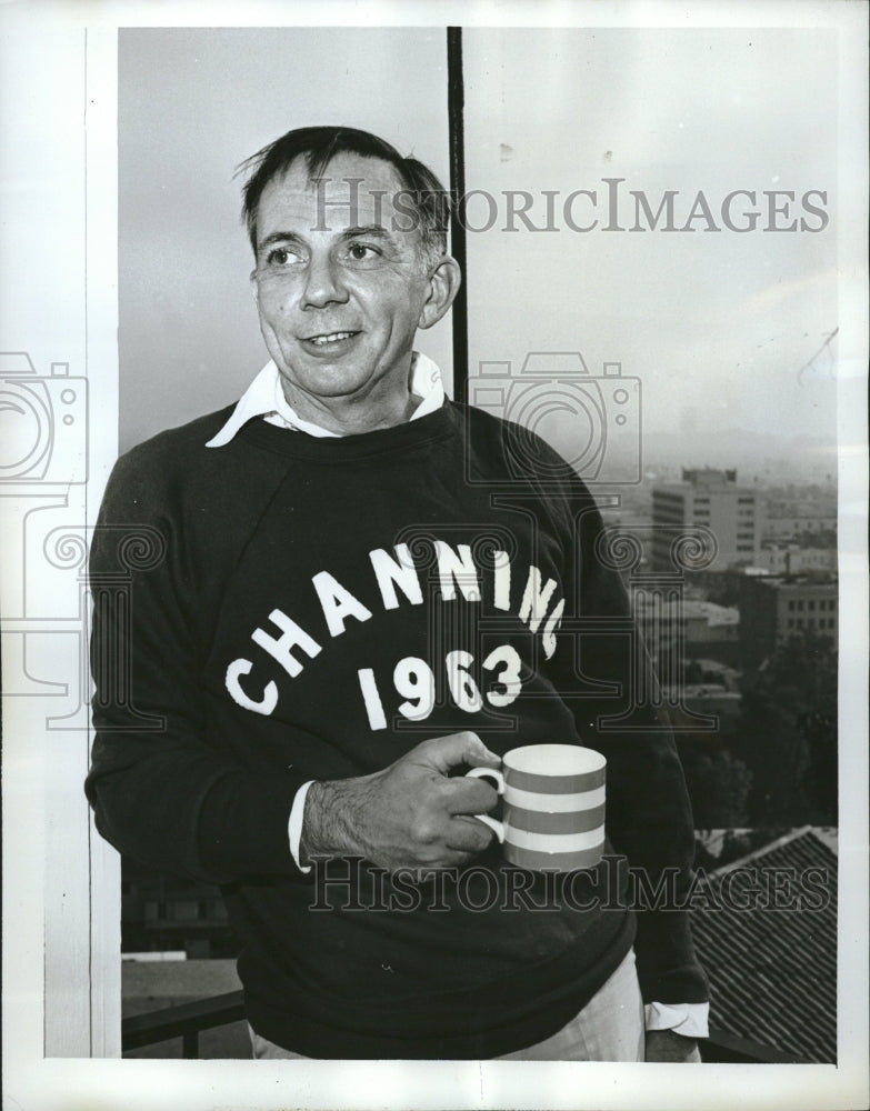 1963 Press Photo Henry Jones Channing actor ABC Evory - RRV15685 - Historic Images