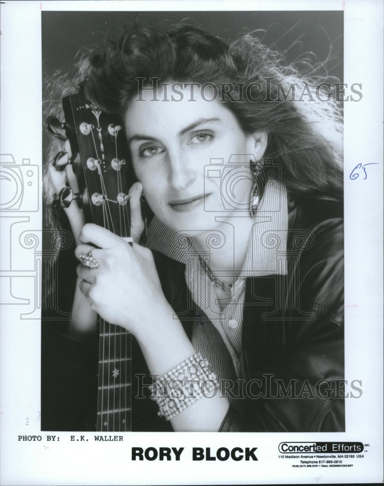 1989 Press Photo Aurora Rory Block American Guitarist - RRV15957 - Historic Images