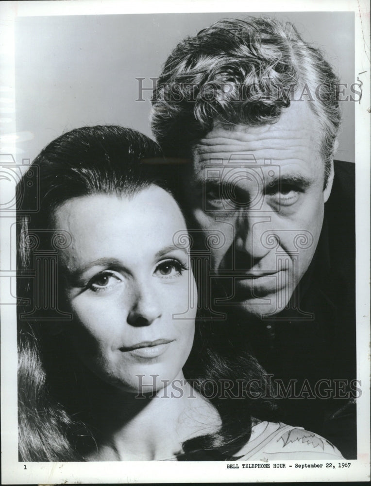 1967 Press Photo Claire Bloom &amp; Jason Robards - RRV15979 - Historic Images