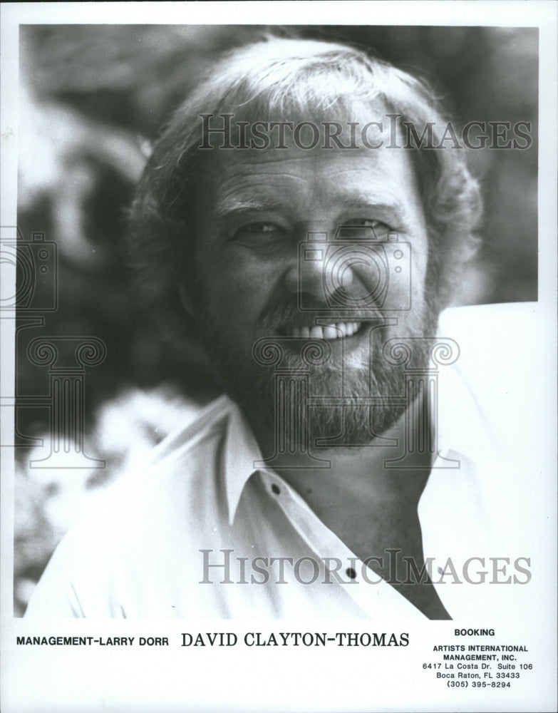 1985 Press Photo David Clayton Thomas musician singer - RRV16133 - Historic Images