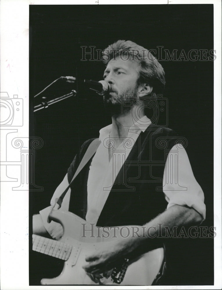 1991 Press Photo Eric Patrick Clapton English guitarist - Historic Images