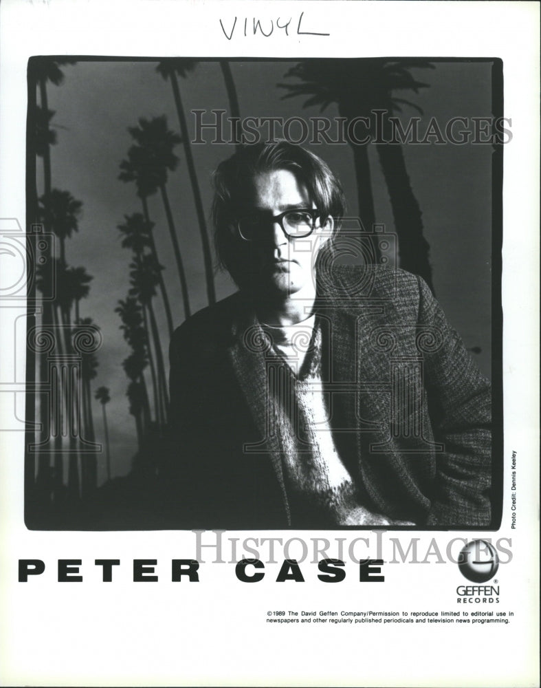 1989 Press Photo Peter Case American singer - Historic Images