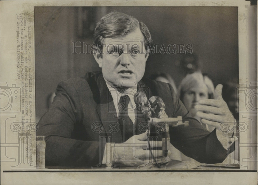 1970 Washington Edward Kennedy Mass Speak - Historic Images