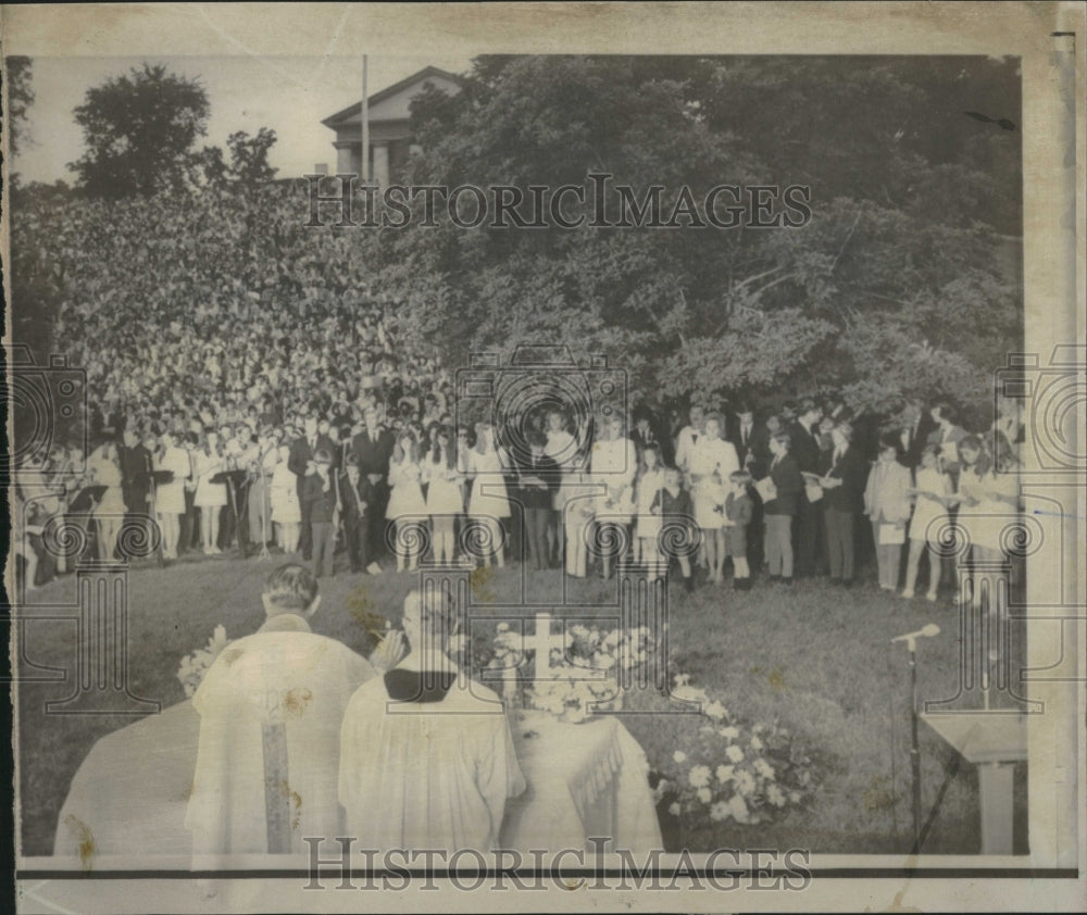 1970 Press Photo Arlington National Cemetary R Kennedy - RRV16451 - Historic Images