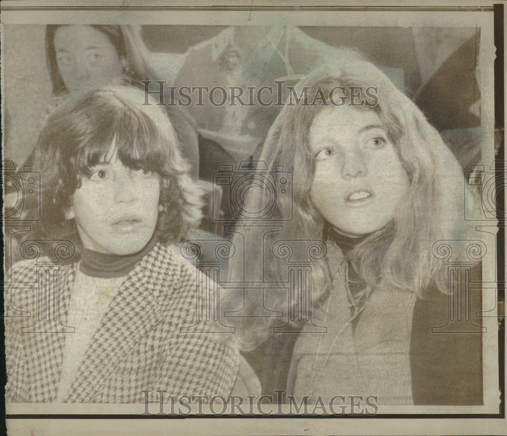 1974 Listening Uncle Caroline John Kennedy - Historic Images