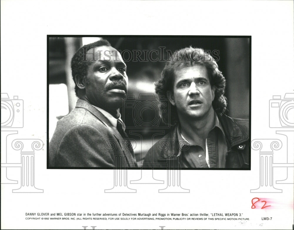 1992 Lethal Weapon 3 Danny Glover Gibson - Historic Images