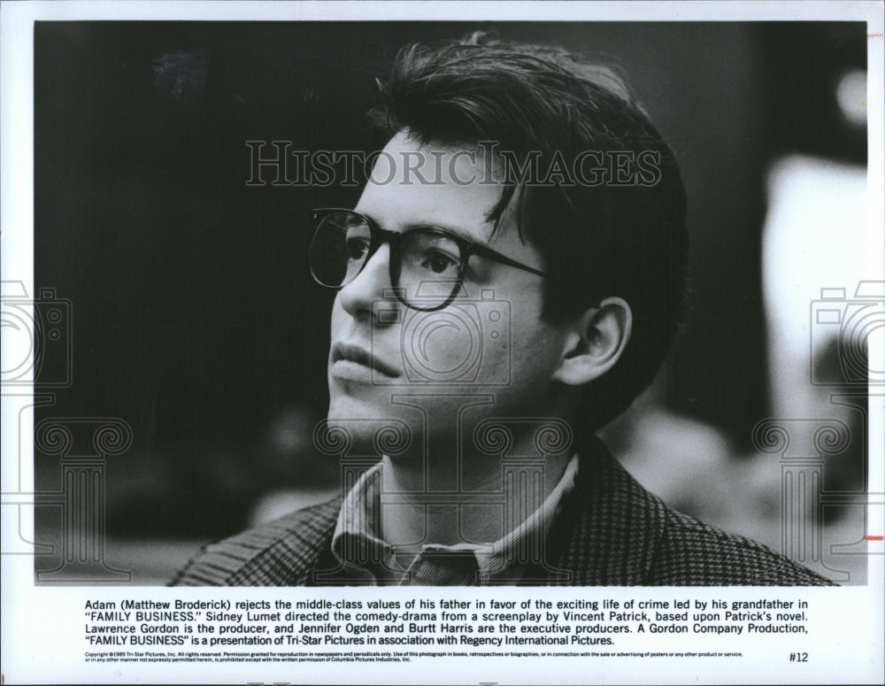 1989 Press Photo Matthew Broderick Family Business - RRV16915- Historic Images