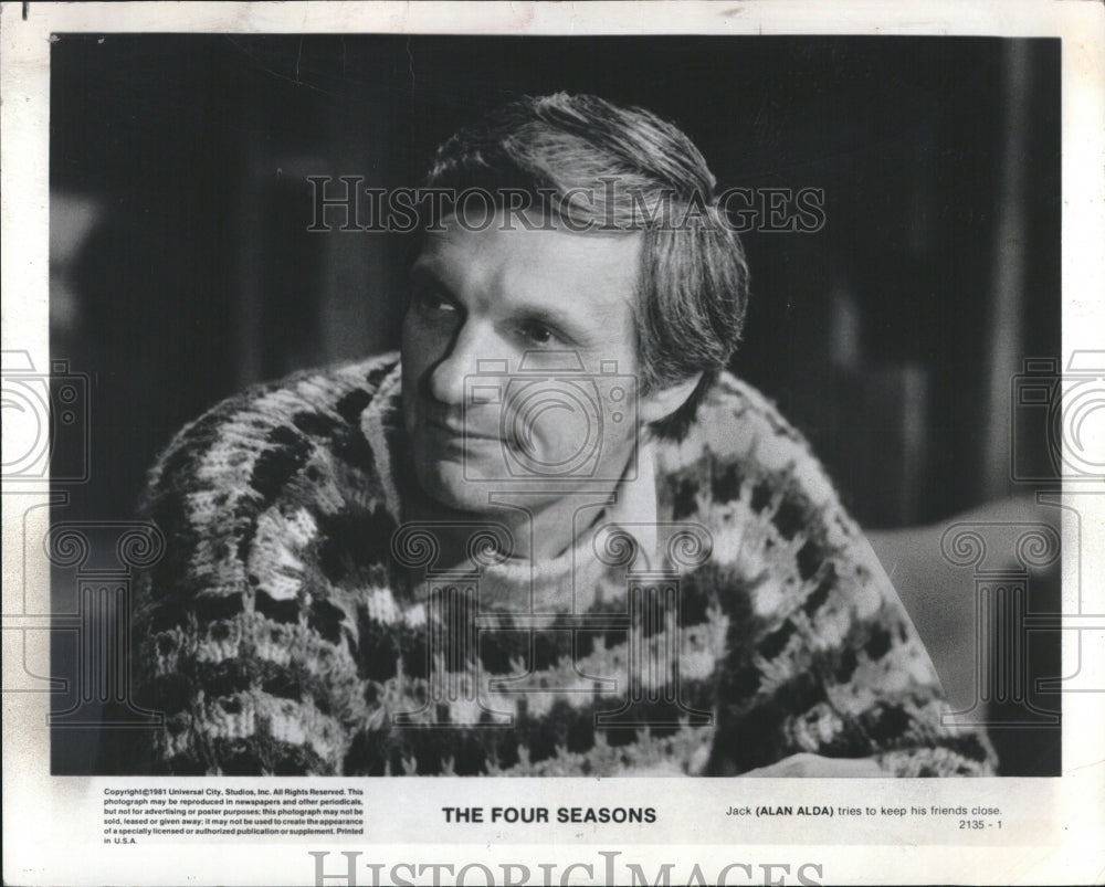 1981 Press Photo Alan Alda The Four Seasons - RRV16951 - Historic Images