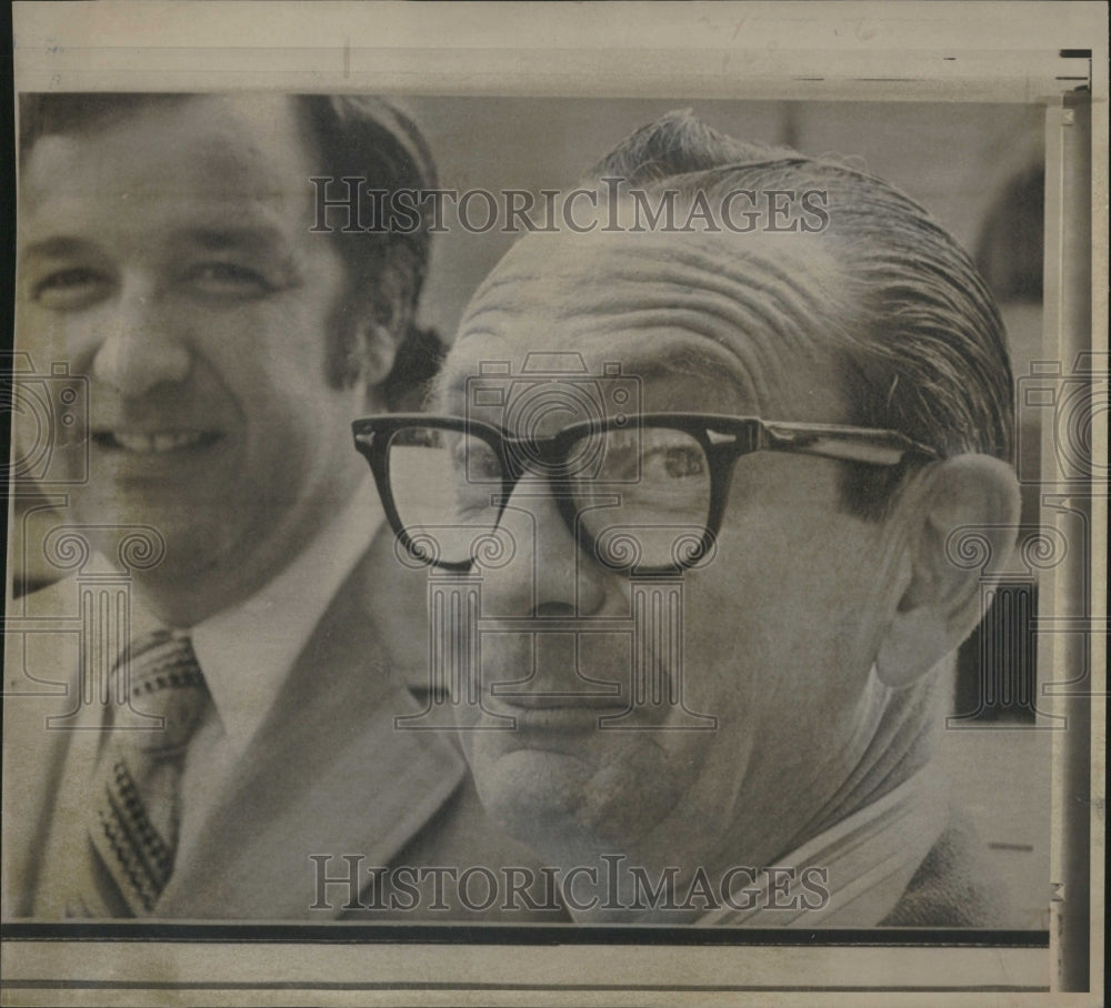 1974 Press Photo Bron De La Beckwith Courtroom Bomb - Historic Images