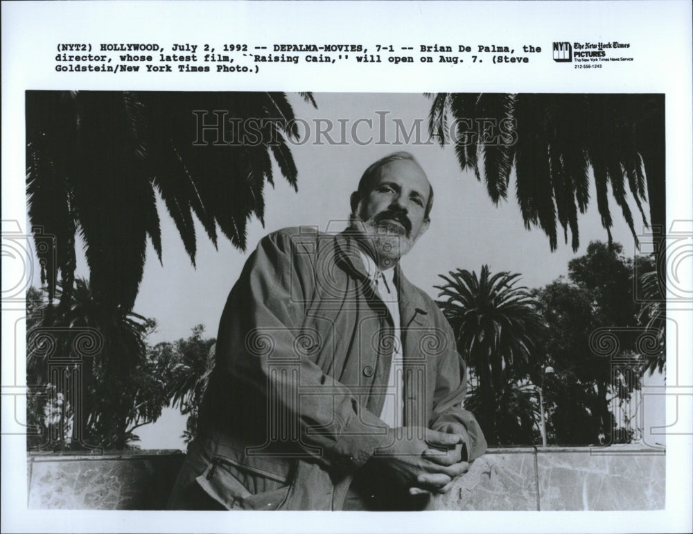 1992 Brian De Palma Raising Chain Director - Historic Images