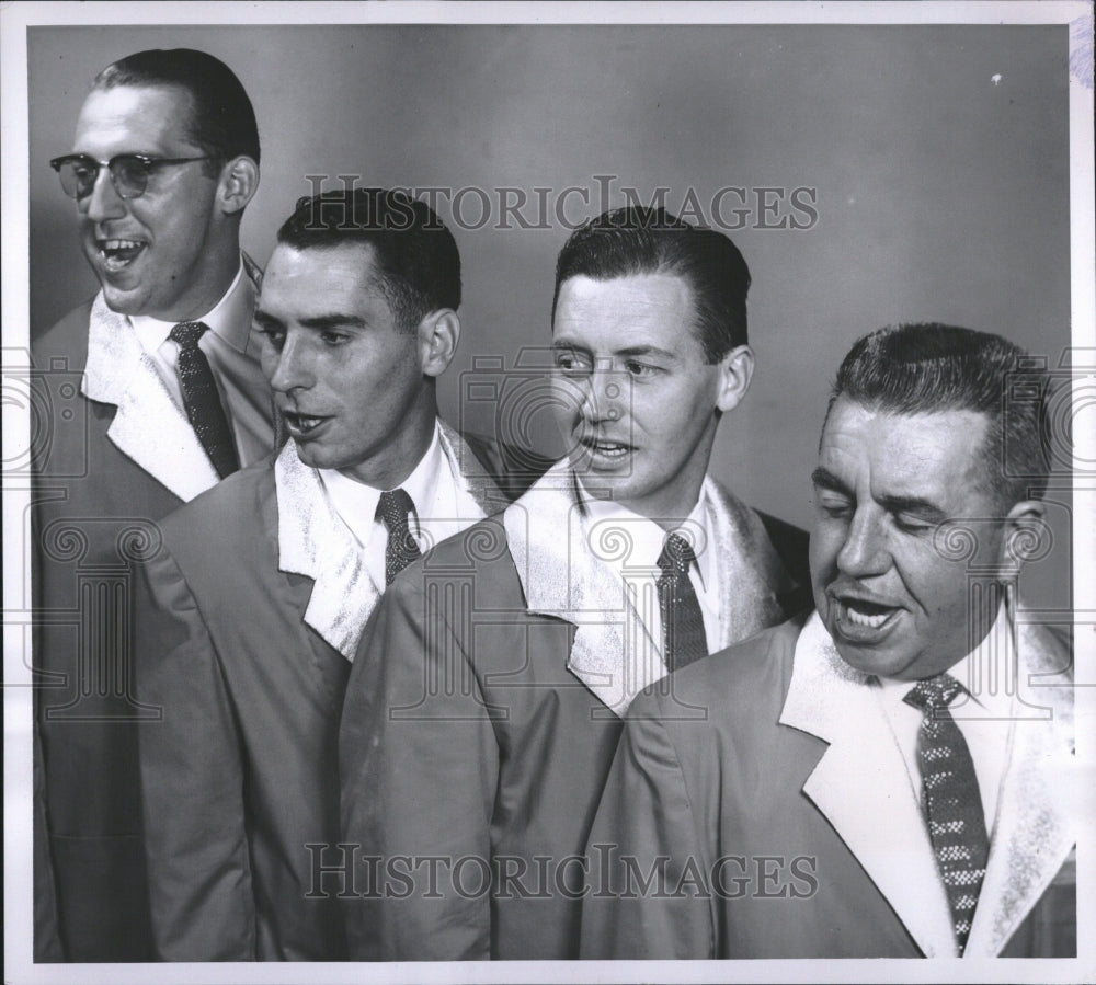 1958 Press Photo Denvairs Barbershop Quartet Members - RRV17217 - Historic Images