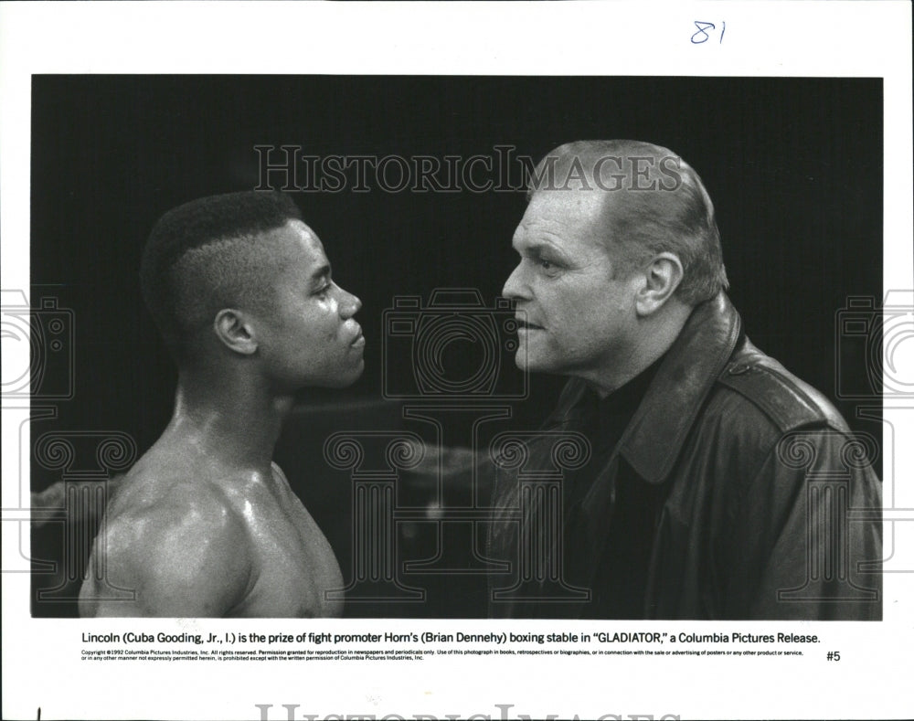 1992 Press Photo Brian  Dennehy Gladiator Film Actor - Historic Images