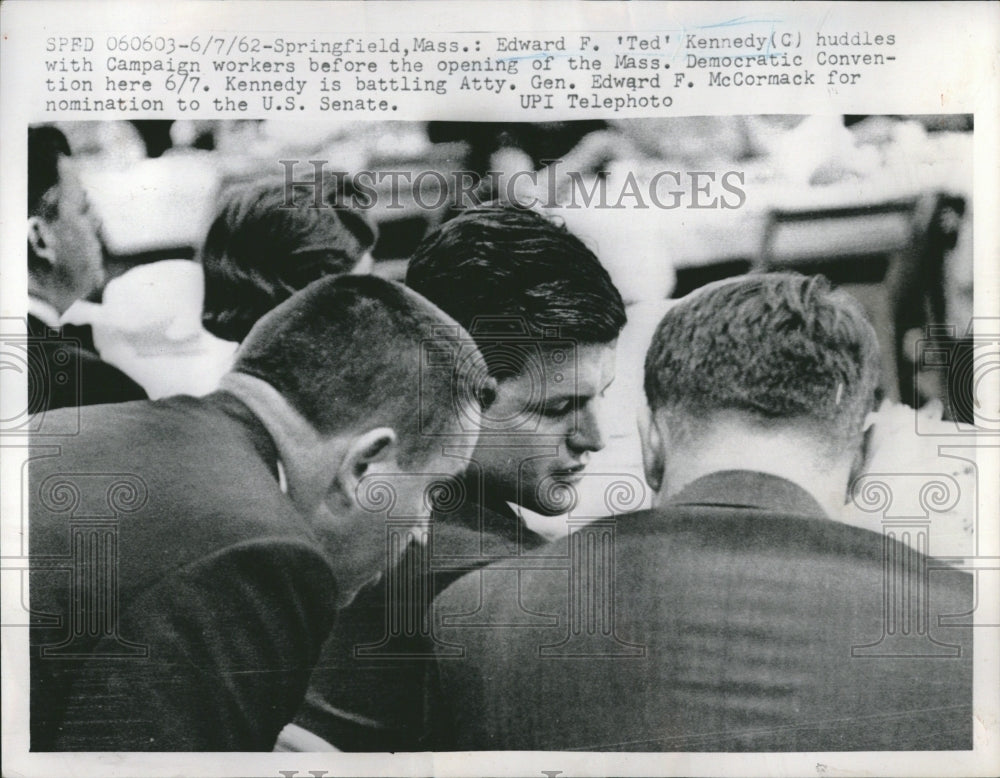 1962 Mass Edward Ted Kennedy Campaign Work - Historic Images