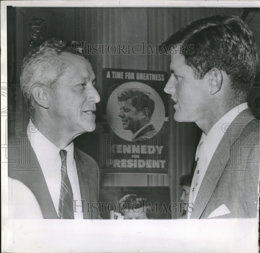 1960 Convention Chairman Visits Kennedy - Historic Images