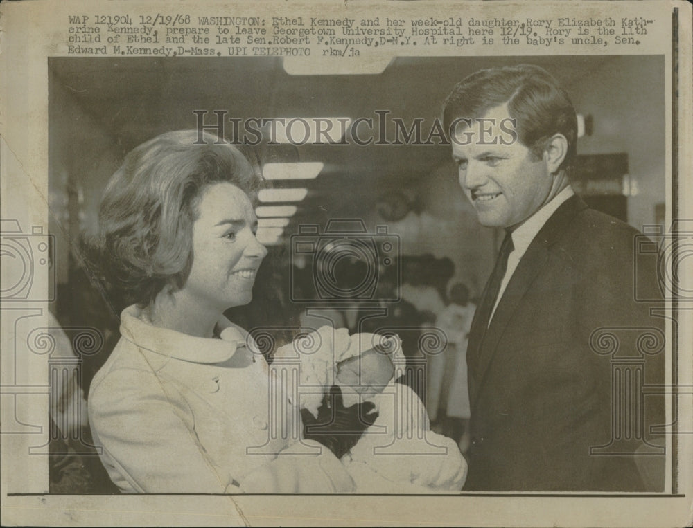 1968 Washington Ethel Kennedy Elizabeth - Historic Images