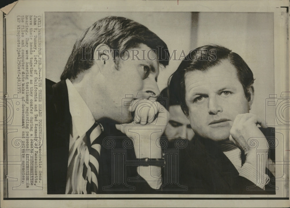 1971 Press Photo Sen Edward Moore Kennedy Politician - Historic Images