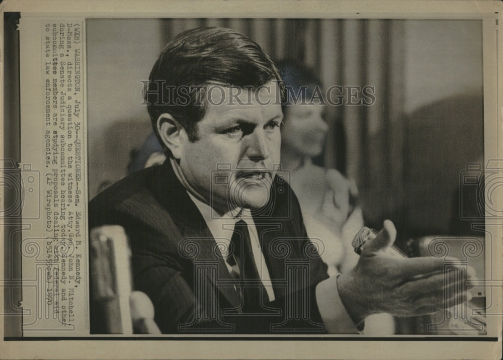 1976 Senator Edward Kennedy Witness John-Historic Images