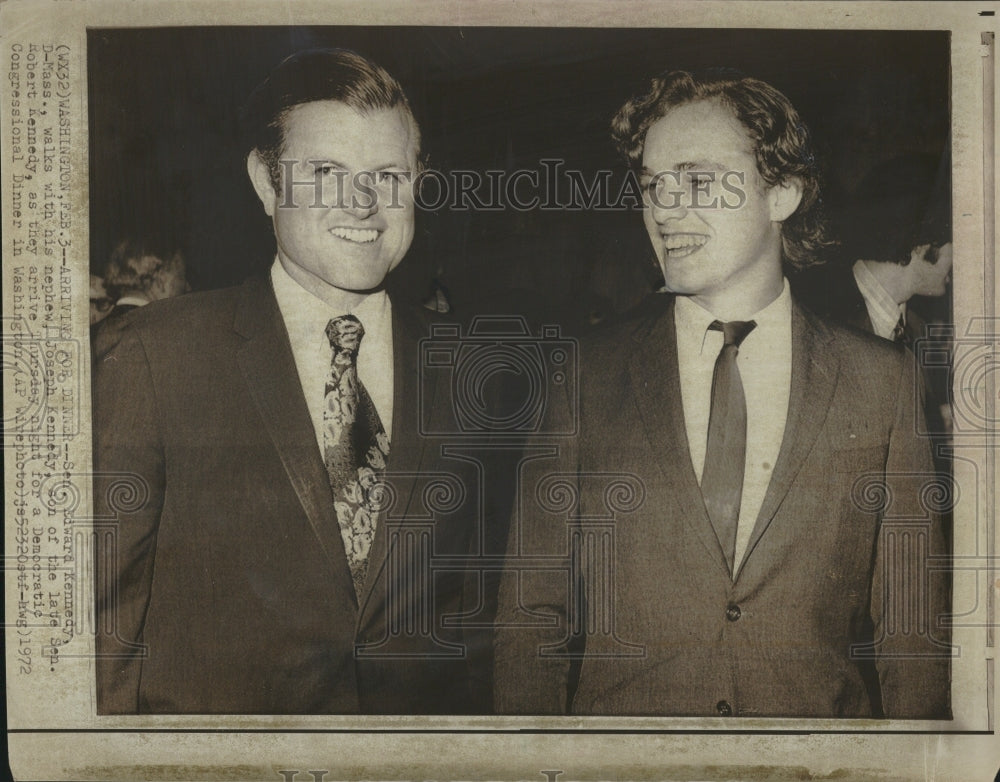 1972 Senator Edward Kennedy With Nephew - Historic Images