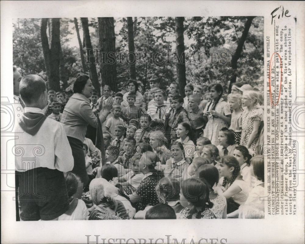 1962 Russian Children Pioneer Camp Kiev - Historic Images