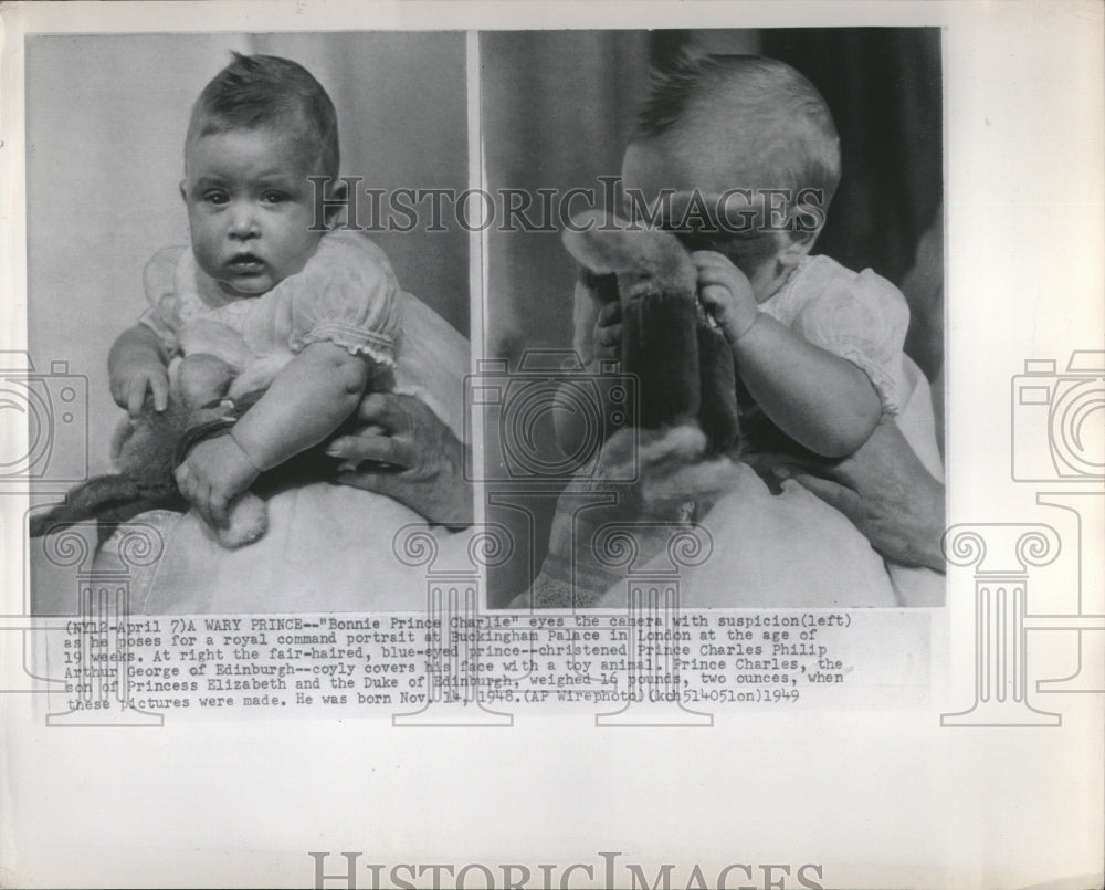 1949 Press Photo Prince Charles Royal Potrait Palace - RRV18169 - Historic Images