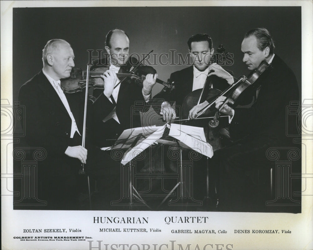 1969 Hungarian String Quartet World Music - Historic Images