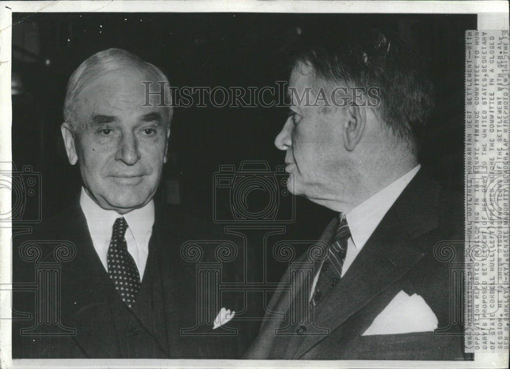 1938 Press Photo Cordell Hull Politician Tennessee - RRV18465 - Historic Images